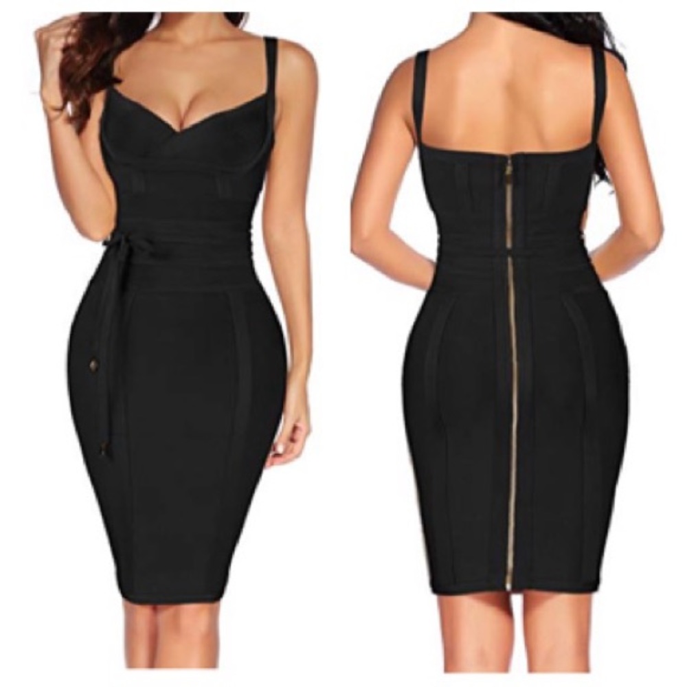 Blair Black Bandage Dress